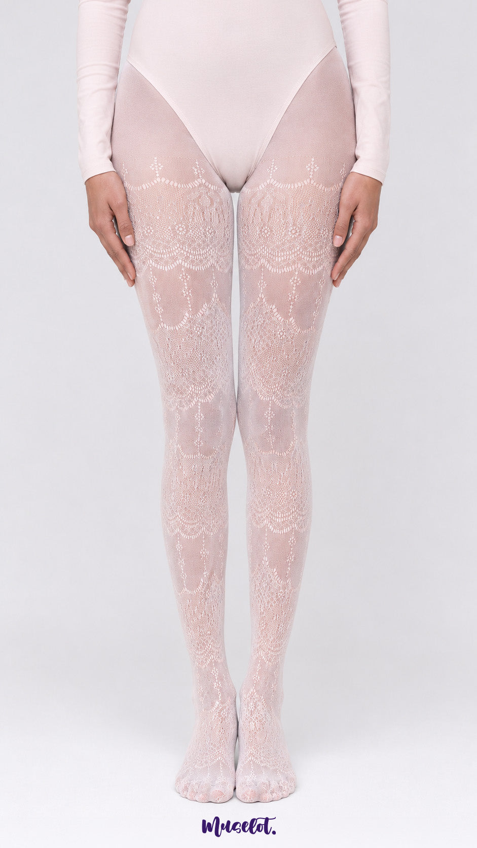 Majestic Ornate Designer Lace Stockings