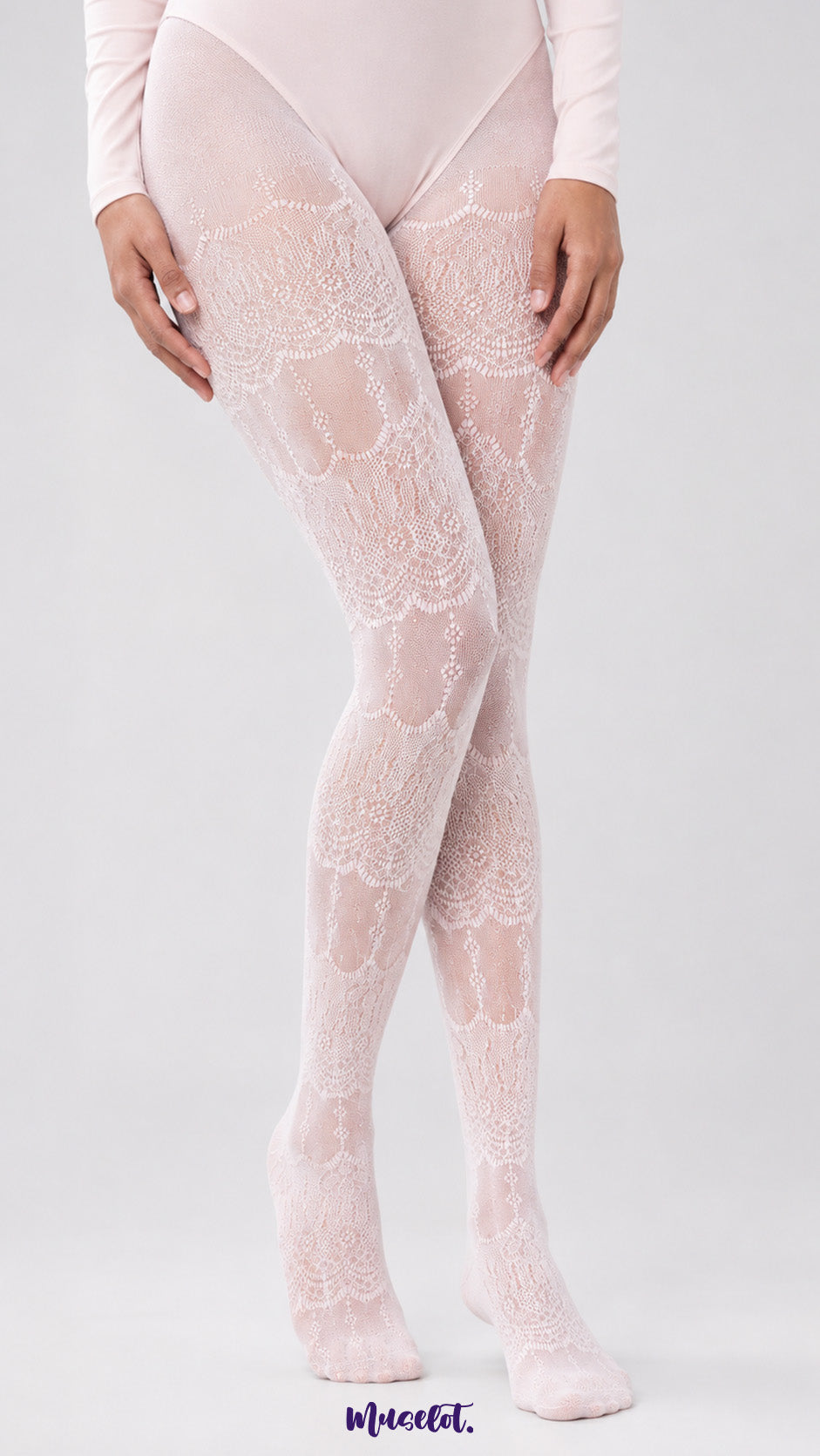 Majestic Ornate Designer Lace Stockings