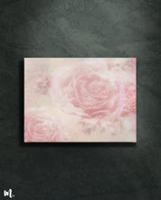 roses modern surreal abstract canvas art on a dark background features an otherworldly depiction of flowers with vivid, ethereal colors. The dark backdrop enhances the artwork's intricate details and surreal elements, creating a striking and dramatic focal point. This setup adds depth and elegance to the space, emphasizing the artwork's enchanting quality.-Muselot
