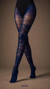 Majestic Ornate Designer Lace Stockings
