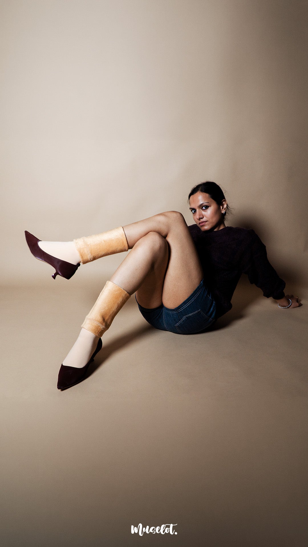 Knee-High Warm Furry Skin Socks