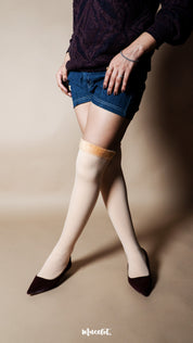 Knee-High Warm Furry Skin Socks