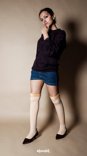 Knee-High Warm Furry Skin Socks