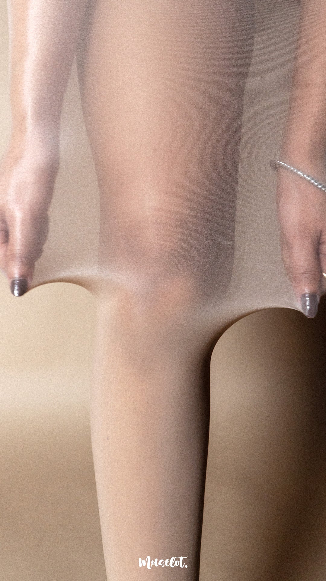 Glossy Semi-Sheer Silky Stockings