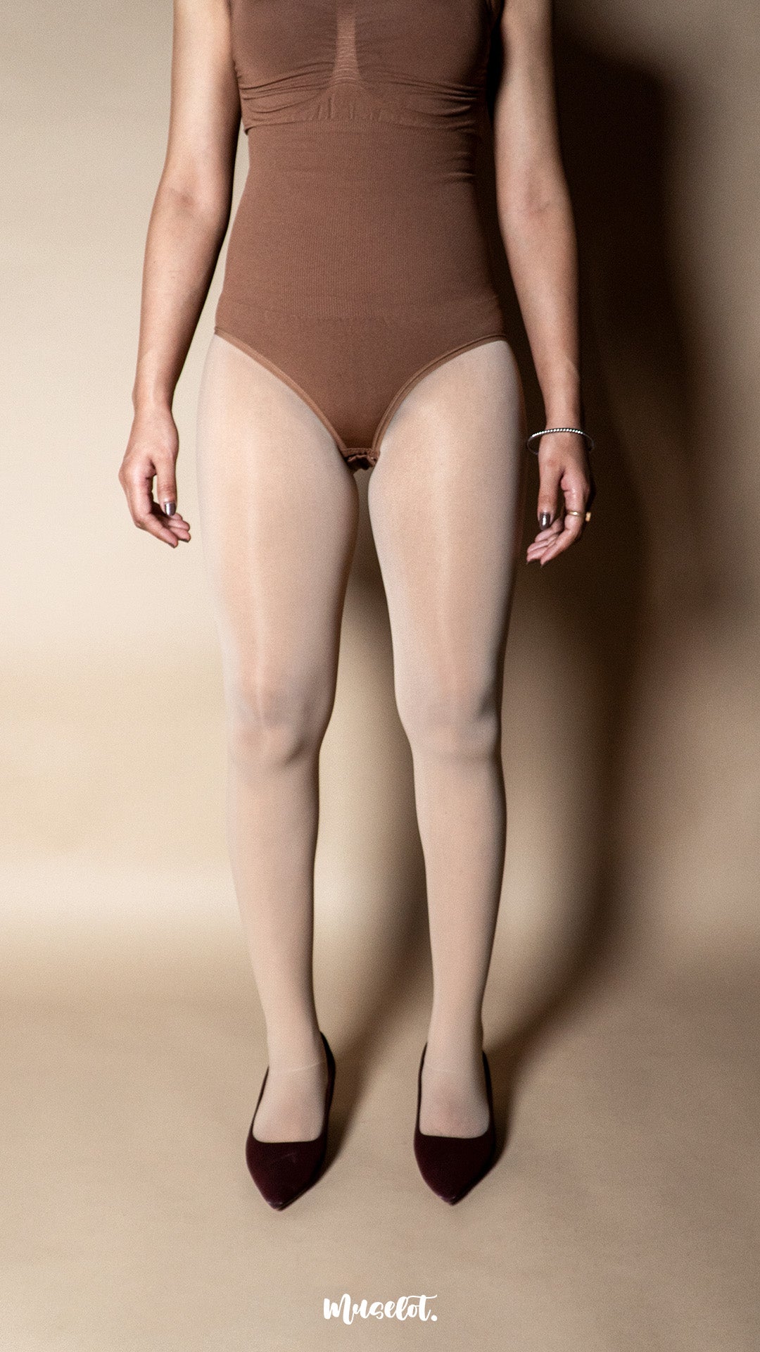 Silky Glossy Premium Skin Semi-Sheer Stockings