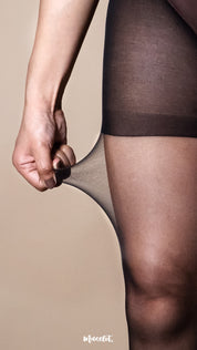 Ultra Thin Skin-Like Black Sheer Stockings (15 denier)