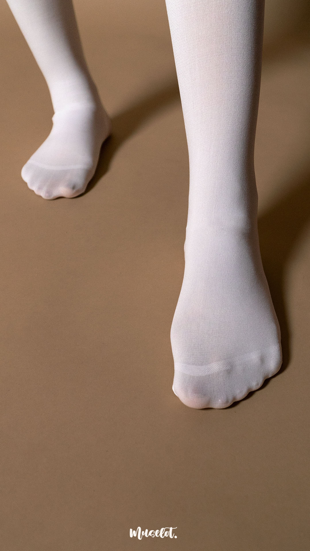 Semi Opaque Tear Proof White Stockings