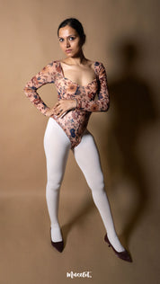 Semi Opaque Tear Proof White Stockings