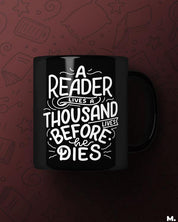 Printed mugs - A reader lives 1000 lives  - MUSELOT