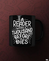 Readers lives 1000 lives printed mugs