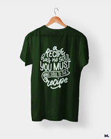 Bring soul to the recipe printed t shirts
