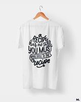 Bring soul to the recipe printed t shirts