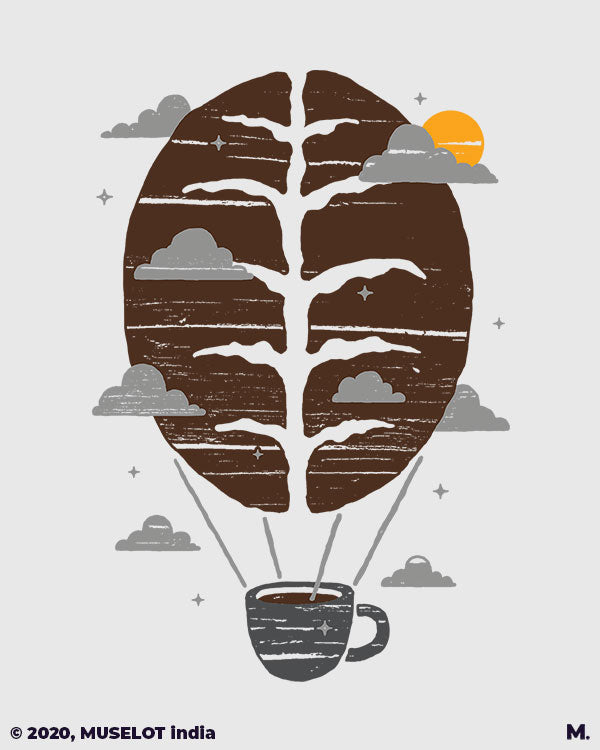 The coffee parachute printed hoodies