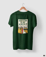 Art we live in printed t shirts