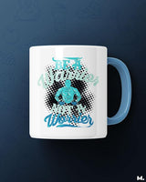 Be a warrior, not worrier printed mugs