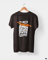 Bake someone happy printed t shirts