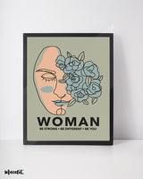 Be strong, be different, be you posters