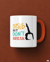 Bend but don't break printed mugs