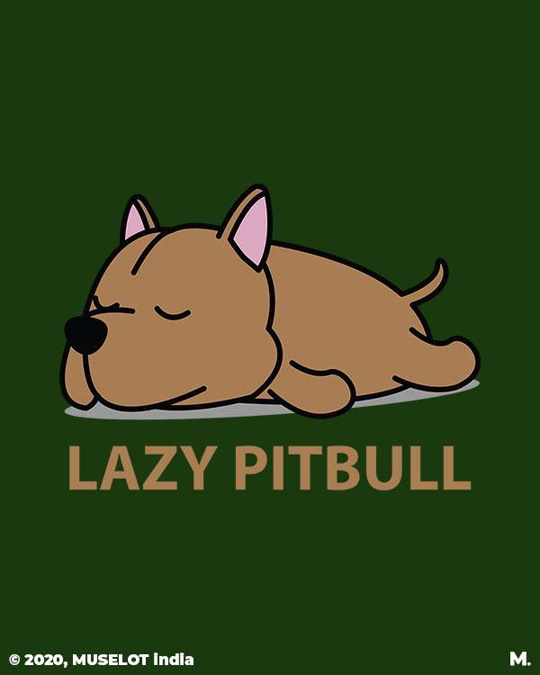 Printed hoodies - Lazy pitbull  - Muselot