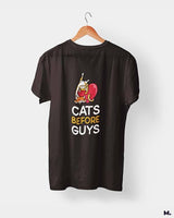 Cats before guys printed t shirts