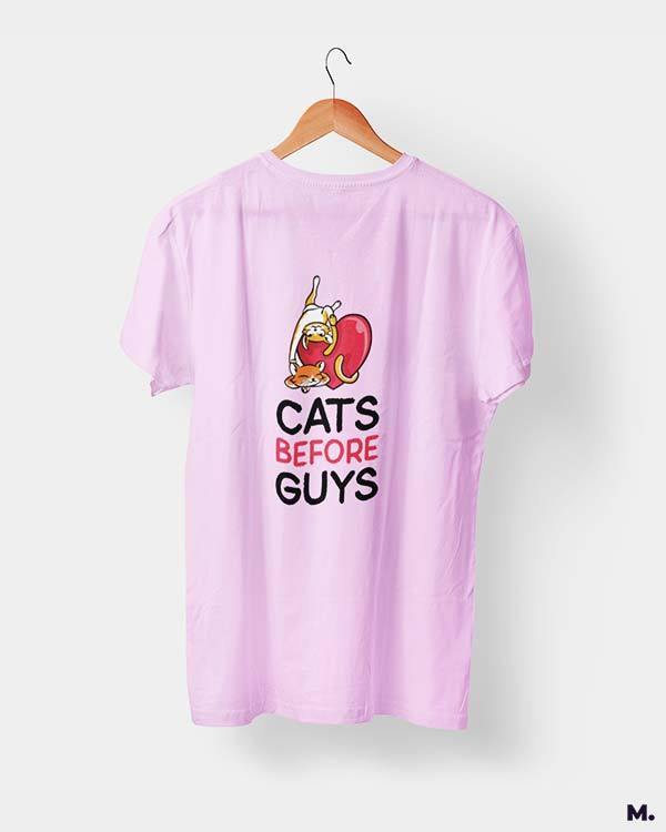 printed t shirts - Cats before guys  - MUSELOT