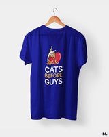 Cats before guys printed t shirts