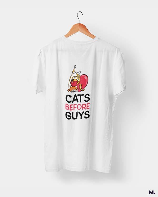 printed t shirts - Cats before guys  - MUSELOT