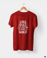 Cats rule the world printed t shirts