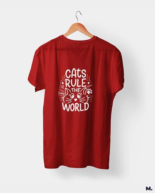printed t shirts - Cats rule the world  - MUSELOT