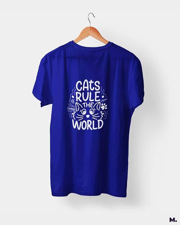 printed t shirts - Cats rule the world  - MUSELOT