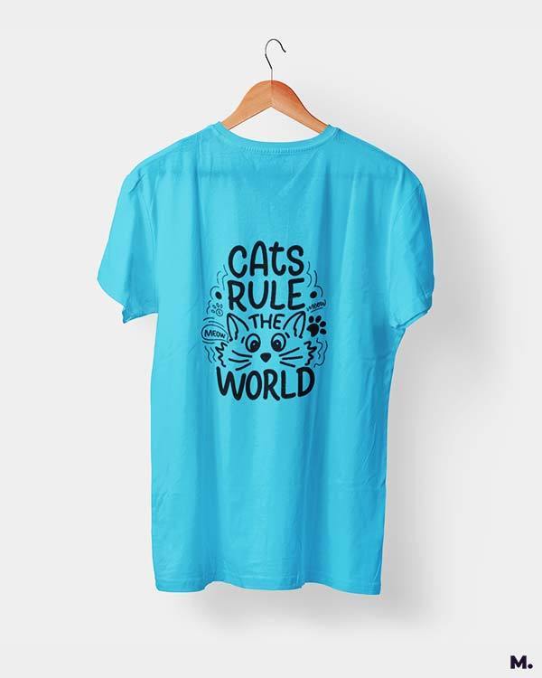 printed t shirts - Cats rule the world  - MUSELOT