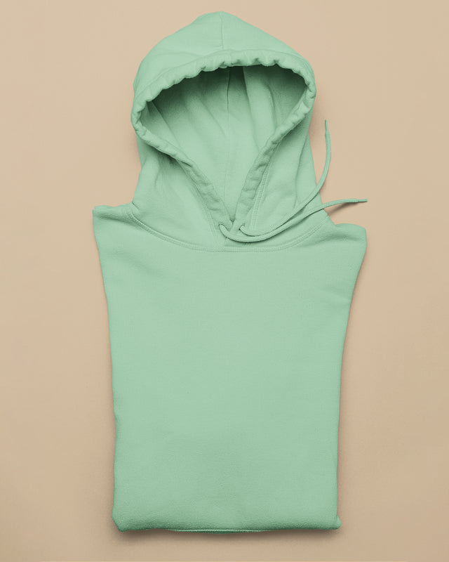 Mint green plain hoodies for men and women online - Muselot