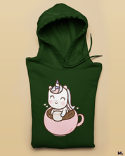 Printed hoodies - Coffee is my unicorn  - MUSELOT