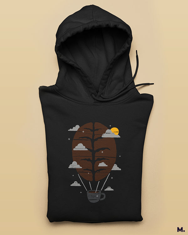 The coffee parachute printed hoodies