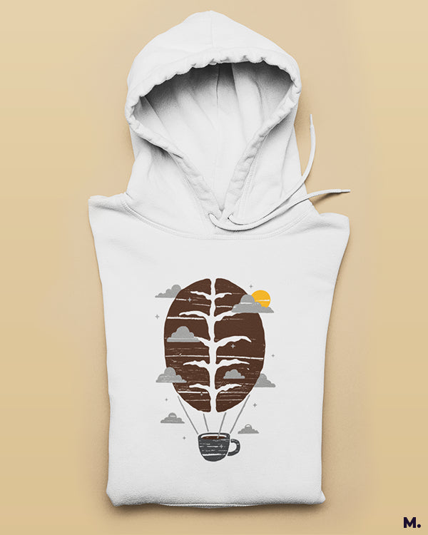 The coffee parachute printed hoodies