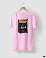 Coffee is liquid optimism printed t shirts