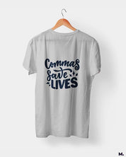 printed t shirts - Commas save lives  - MUSELOT