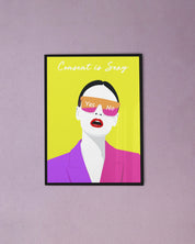 Consent is sexy framed posters - Muselot