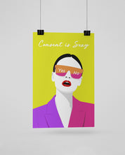 Consent is sexy unframed posters - Muselot