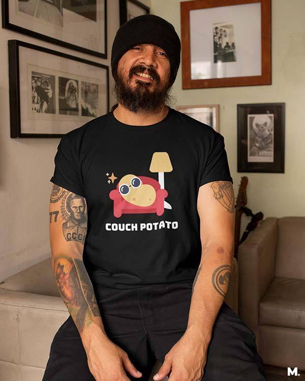 printed t shirts - Couch potato  - MUSELOT