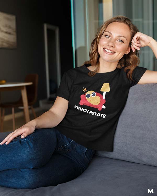 printed t shirts - Couch potato  - MUSELOT