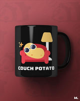 Couch potato printed mugs