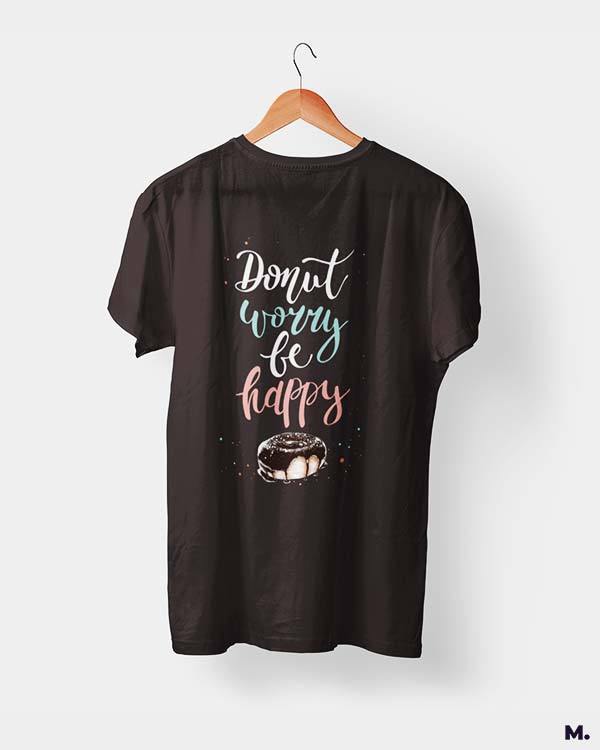 Printed t shirts - Donut worry be happy  - MUSELOT