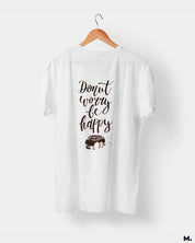 Printed t shirts - Donut worry be happy  - MUSELOT
