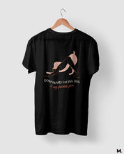 printed t shirts - Downward facing dog pose  - MUSELOT