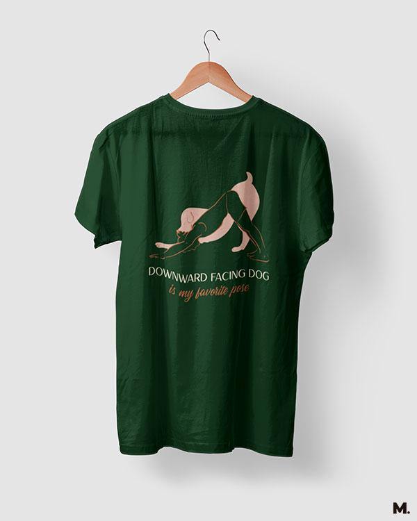 printed t shirts - Downward facing dog pose  - MUSELOT