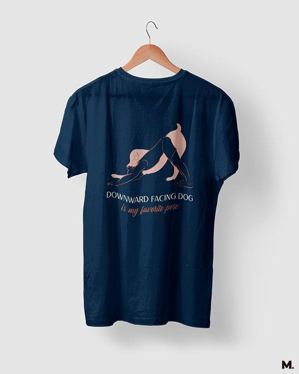 printed t shirts - Downward facing dog pose  - MUSELOT
