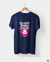 Fall down 7 times, get up 8 printed t shirts