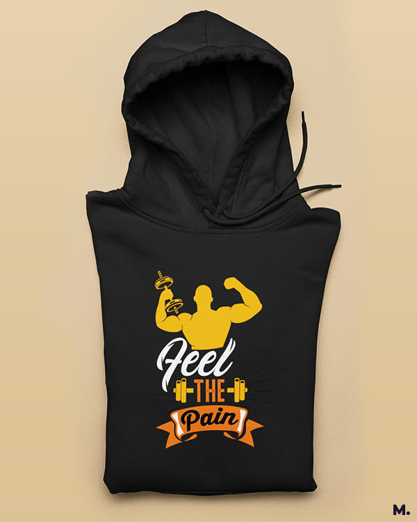 Printed hoodies - Feel the pain  - MUSELOT