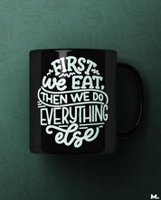 Printed mugs - First we eat  - MUSELOT